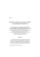 Training and playing football in hot and/or humid environments