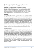 Development and validation of unpuddled riding-type rice transplanter for wet land rice establishment