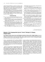 Detection of the Cryptosporidium parvum “Human” Genotype in a Dugong (Dugong Dugon)