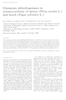 Glutamate dehydrogenases in ectomycorrhizas of spruce (Picea excelsa L.) and beech (Fagus sylvatica L.)