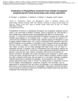 Eradication of Phytophthora cinnamomi from infested Eucalyptus marginata (jarrah) forest during large scale mining operations