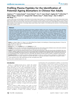 Profiling plasma peptides for the identification of potential ageing biomarkers in Chinese Han adults
