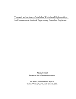 Toward an inclusive model of relational spirituality: an exploration of spiritual type among Australian Anglicans