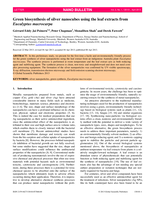 Green biosynthesis of silver nanocubes using the leaf extracts from Eucalyptus macrocarpa