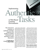 Implementing authentic tasks in web-based learning environments
