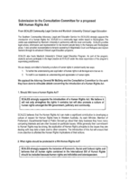 Submission on the Proposed WA Human Rights Act