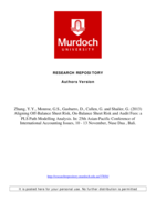 Aligning Off-Balance Sheet Risk, On-Balance Sheet Risk and Audit Fees: a PLS Path Modelling Analysis