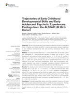 Trajectories of early childhood developmental skills and early adolescent psychotic experiences: Findings from the ALSPAC UK Birth Cohort
