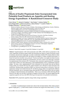 Effects of inulin propionate Ester Incorporated into palatable food products on appetite and resting energy expenditure: A randomised crossover study
