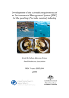 Development of the scientific requirements of an Environmental Management System (EMS) for the pearling (Pinctada maxima) industry