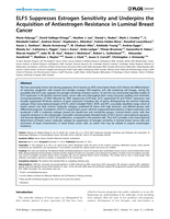 ELF5 suppresses estrogen sensitivity and underpins the acquisition of antiestrogen resistance in luminal breast cancer