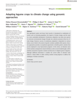 Adapting legume crops to climate change using genomic approaches