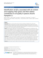 Identification of QTLs associated with oil content and mapping FAD2 genes and their relative contribution to oil quality in peanut (Arachis hypogaeaL.)
