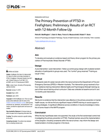 The primary prevention of PTSD in firefighters: Preliminary results of an RCT with 12-month follow-up