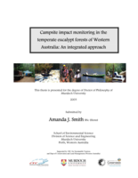 Campsite impact monitoring in the temperate eucalypt forests of Western Australia: An integrated approach