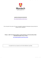 The interactive audience: A radio experiment in community-building