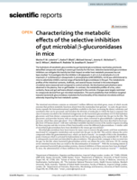 Characterizing the metabolic effects of the selective inhibition of gut microbial β-glucuronidases in mice