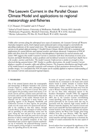 The Leeuwin Current in the Parallel Ocean Climate Model and applications to regional meteorology and fisheries