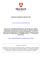 Summarizing information from Web sites on distributed power generation and alternative energy development