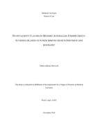 No-invalidity clauses in modern Australian jurisprudence: Avoiding islands of power immune from supervision and restraint