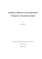 Institutions, efficiency and the organisation of seaports: A comparative analysis