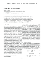Coriolis effects and the thermal bar