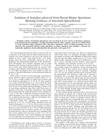Isolation of Serpulina pilosicoli from rectal biopsy specimens showing evidence of intestinal spirochetosis