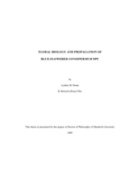 Floral biology and propagation of blue-flowered Conospermum spp