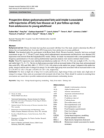 Prospective dietary polyunsaturated fatty acid intake is associated with trajectories of fatty liver disease: An 8 year follow-up study from adolescence to young adulthood