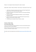 Erratum to: An investigation of future fuel load and fire weather in Australia