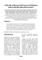A decade of research progress in chickpea and lentil breeding and genetics