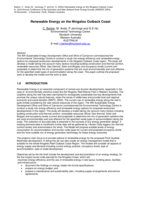 Renewable energy on the Ningaloo Outback Coast