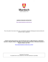 Submission on Ministerial Discretion in Migration Matters
