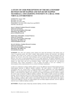 A study of user perceptions of the relationship between bump-mapped and non-bump-mapped materials, and lighting intensity in a real-time virtual environment