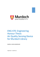 Air quality sensing device for Murdoch Library