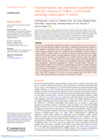 Characterization and expression quantitative trait loci analysis of TaABI4, a pre-harvest sprouting related gene in wheat