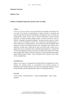 Death as a threshold: Being with a person as they are dying