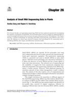 Analysis of Small RNA Sequencing Data in Plants
