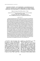 Changes in density, age composition, and growth rate of portunus pelagicus in a large embayment in which fishing pressures and environmental conditions have been altered