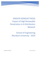 Impact of high renewable penetration in a distribution network