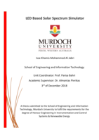 LED based solar spectrum simulator