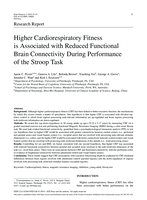 Higher cardiorespiratory fitness is associated with reduced functional brain connectivity during performance of the stroop task