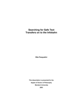 Searching for safe text: transfers on to the infobahn
