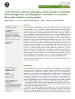 Links between soilborne pathogens, plant parasitic nematodes, farm management and biophysical constraints in a southern Australian rainfed cropping system