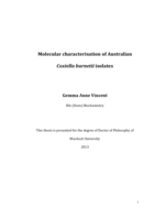 Molecular characterisation of Australian Coxiella burnetii isolates