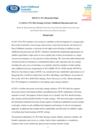 A call for a WA Play Strategy in Early Childhood Education and Care