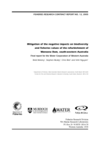 The mitigation of the negative impacts on biodiversity and fisheries values of the refurbishment of Waroona Dam, south-western Australia