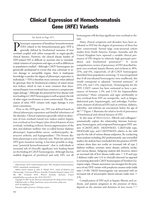 Clinical expression of hemochromatosis gene (HFE) variants