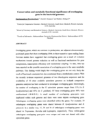 Conservation and metabolic functional significance of overlapping gene in the bacterial genomes