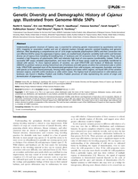 Genetic diversity and demographic history of Cajanus spp. illustrated from Genome-Wide SNPs